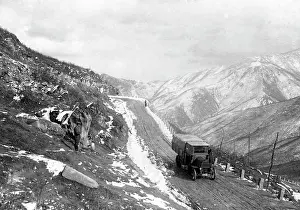 Macedonia: Mountain road in Albania, 1916