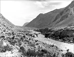Scrub: Mountain scene in Kashgar, western China