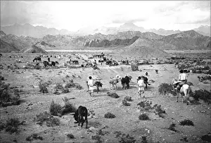 Scrub: Mountain scene in Kashgar, western China