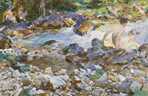 Painterly: MOUNTAIN STREAM, by John Singer Sargent, 1912-14