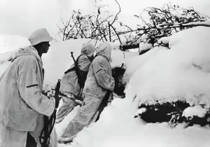 Troopers: Mountain troops at a position on the Eastern Front, 1942