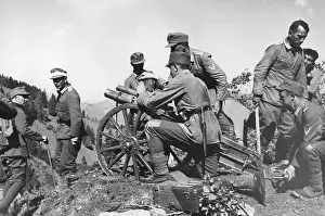 Gebirgsjaeger: Mountain troops of the Reichswehr with cannon