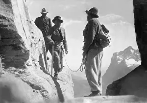 Stefan: Mountaineers on a rock face