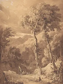 Mountainous Landscape with a Party of Travellers