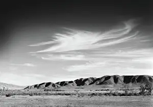 Manzanar: mountains - landscape - Manzanar Relocation Center - WWII