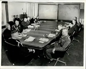 Earle: Mountbatten and others in new operations room, Whitehall