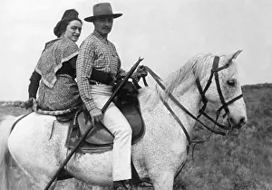 Herdsman: Mounted herdsman in the Camargue, 1931