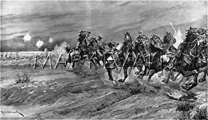 Senussi: The mounted Western Frontier Force attack the Tripolitan for