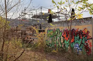 Nordbahnhof: Mountmitte, Nordbahnhof Park, Berlin, Germany