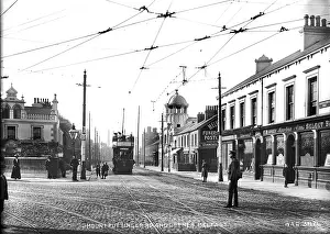 Overhead: Mountpottinger Rd. and Corner, Belfast