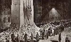Tributes: Mourners at the Cenotaph, 1920