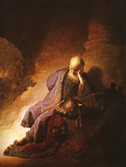 Contemplating: Mourning the Destruction of Jerusalem, by Rembrandt