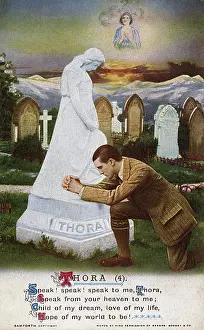 Beseeching: Mourning at the grave of his lost love Thora