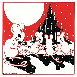 Rosamund: Mouse Playing Violin ? with mice dancing