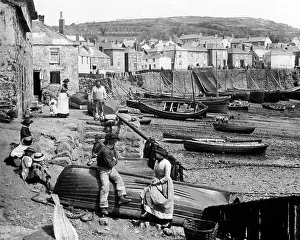 Mousehole: Mousehole Cornwall Victorian period
