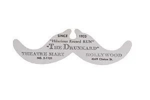 Interactive: Moustache-shaped advertising flyer - back