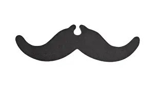 Interactive: Moustache-shaped advertising flyer - front