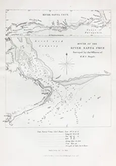 Bolivia: Mouth of the river Santa Cruz, map