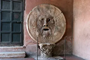 Portico: The Mouth of Truth. Rome. Italy