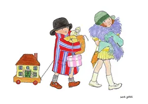 Moving House - Children in dressing up clothes