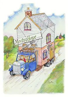 Endersby: Moving House - House on a lorry