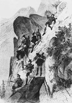 Chamois: Moving down after hunting chamois