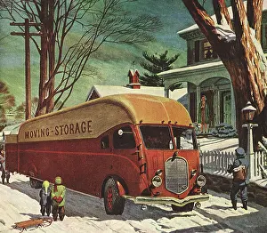 Armcelebration: Moving Truck outside Home