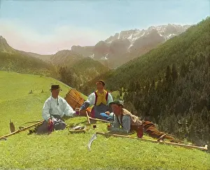 Lederhosen: Mower taking a break