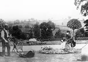 Bruce Castle Museum: Mowing the lawn at Winchester Hall