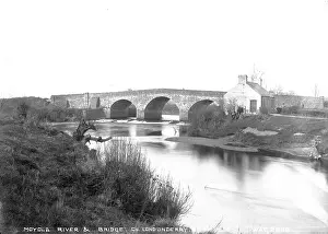 Londonderry: Moyola River and Bridge, Co. Londonderry