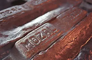 Maputo: Mozambique, Mozal, 2004: Aluminium ready for export