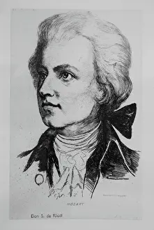 Theophilus: Mozart, engraving