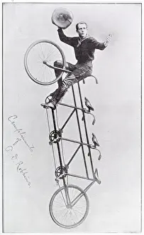 Daring: Mr. A. D. Robbins, trick cycle performer