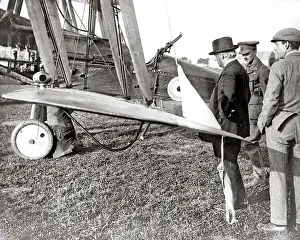 Asquith: Mr Asquith inspecting a plane, Western Front, WW1