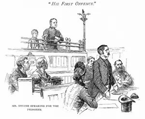 Offender: Mr Devine defending young offender in court