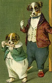 Anthropomorhic: Mr Dog and son by g h Thompson