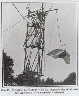Man Powered: Mr E Wilson with a Pettigrew Wing Type Ornithopter Sus?