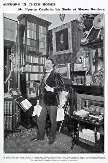 Egerton: Mr Egerton Castle in his study at Sloane Gardens