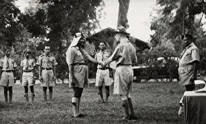 Sheikh: Mr F. Morgan with Aden Scouts