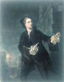 Mary Evans Library Of Congress (l&l): Mr. Garrick in Hamlet