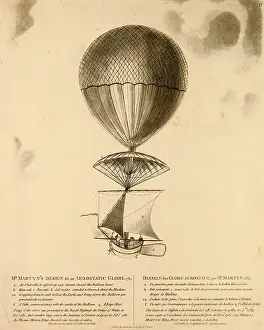 1783: Mr. Martyn's Design for an Aerostatic Globe, 1783