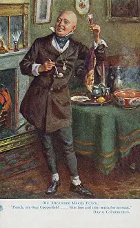 Copping: Mr Micawber makes Punch - David Copperfield, Charles Dickens