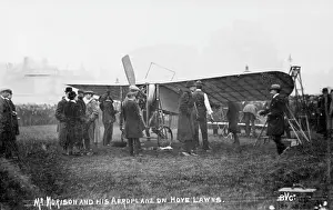 Morrison: Mr Morrison and his aeroplane on Hove Lawns