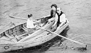 Rowed: Mr and Mrs G. D. Luck in a dinghy