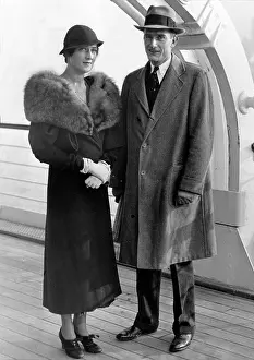 Davison: Mr & Mrs John D. Rockefeller 3rd return from Honeymoon
