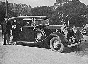 Oct17: Mr and Mrs Wertheimer with their Rolls-Royce, 1935