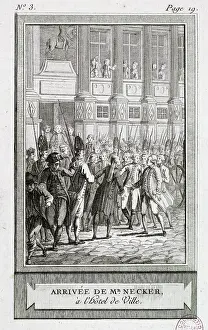 Financier: Mr Necker Arriving At Paris