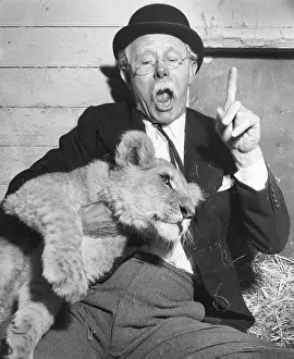 Hearne: Mr Pastry, aka Richard Hearne, with lion
