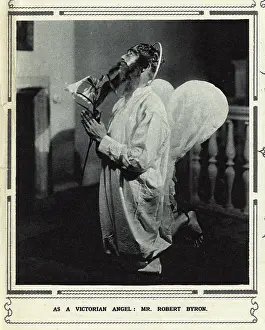 Guiness: Mr Robert Byron as a Victorian angel