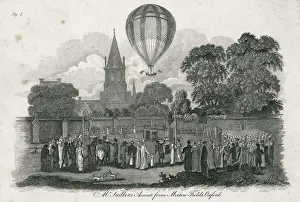 Ballooning: Mr. Sadler's Ascent from Merton Fields, Oxford